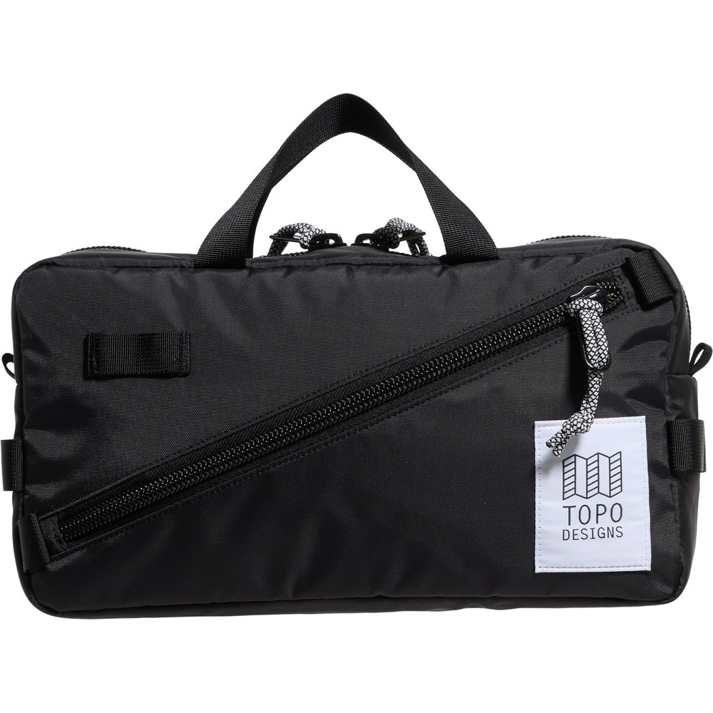 Topo Designs Quick Pack Black Nylon Waist Shoulder Bag 448 cu in 14x10x3 in